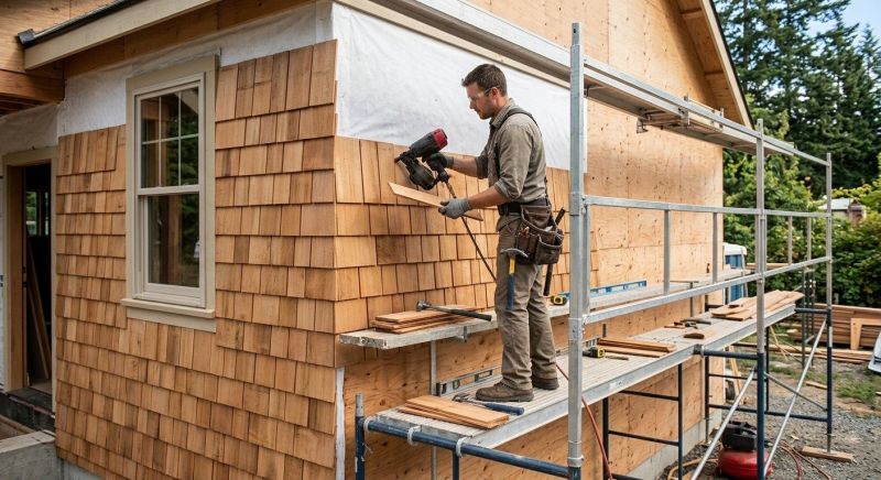 Cedar Siding Installation in Cabarrus County, NC