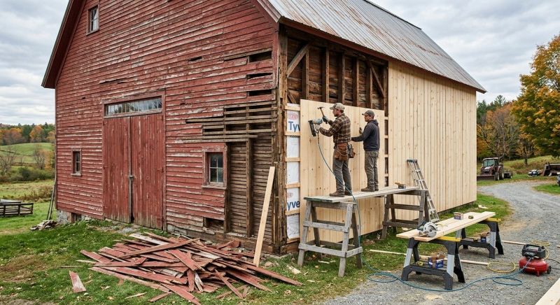 Barn Siding Replacement in Rowan County, NC