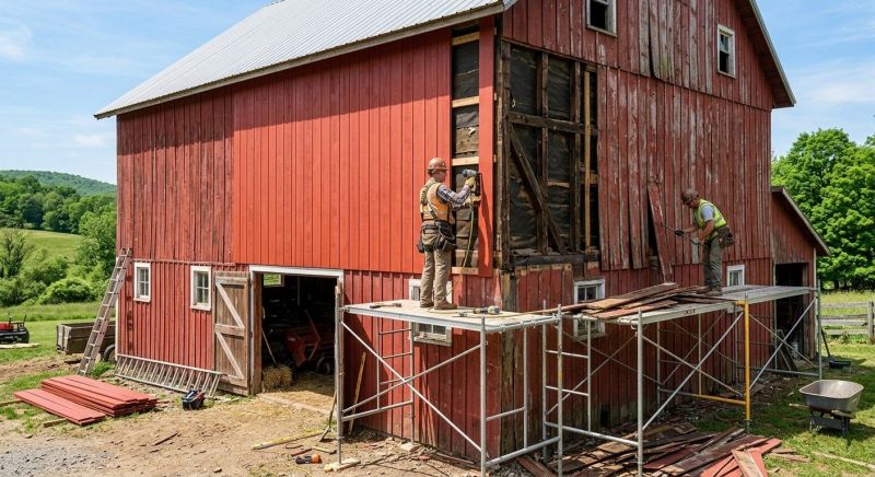 Barn Siding Replacement in Mooresville, NC