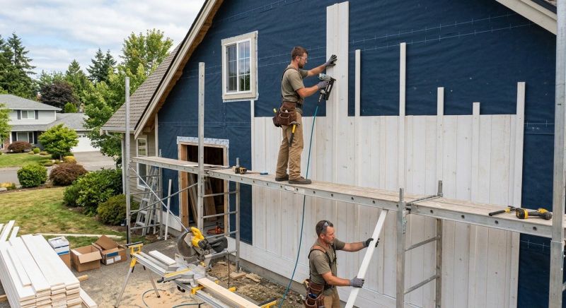 Batten Siding Installation in Cabarrus County, NC
