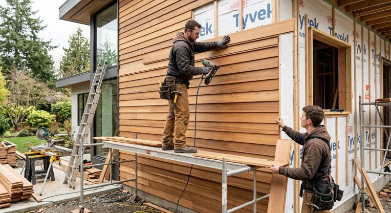 Cedar Cladding Installation in Rowan County, NC