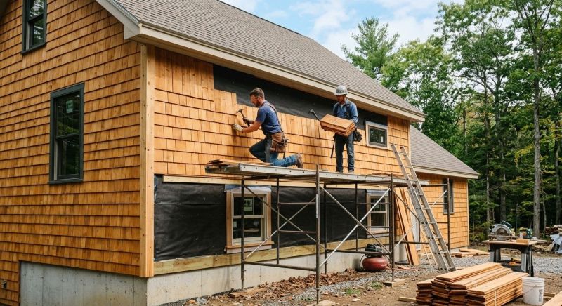 Cedar Siding Installation in Cabarrus County, NC