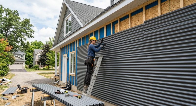 Corrugated Siding Installation in Rowan County, NC