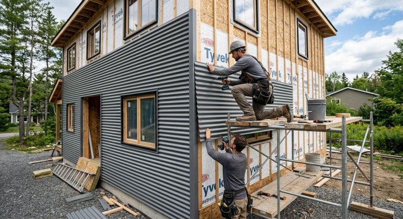 Corrugated Siding Installation in Rowan County, NC
