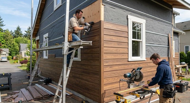 Faux Wood Siding Installation in Lexington, NC