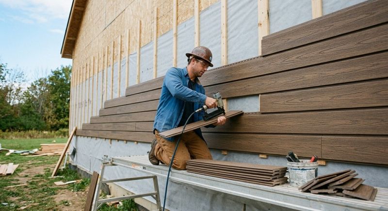 Faux Wood Siding Installation in Salisbury, NC