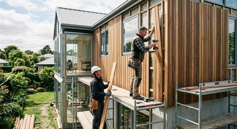 Hardwood Cladding Installation in Rowan County, NC