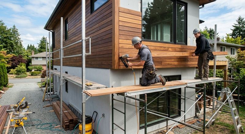 Hardwood Siding Installation in Davie County, NC