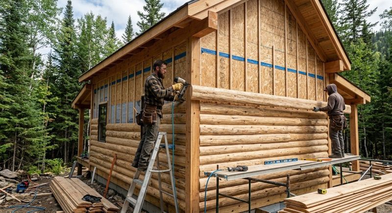 Log Siding Installation in Concord, NC