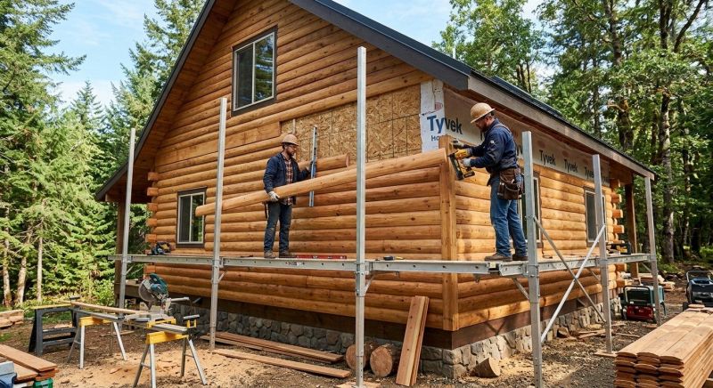 Log Siding Installation in Concord, NC