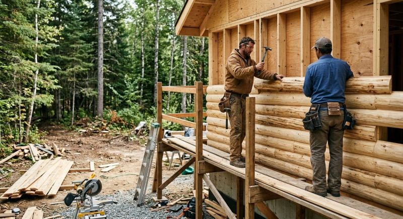 Log Siding Installation in Davidson, NC