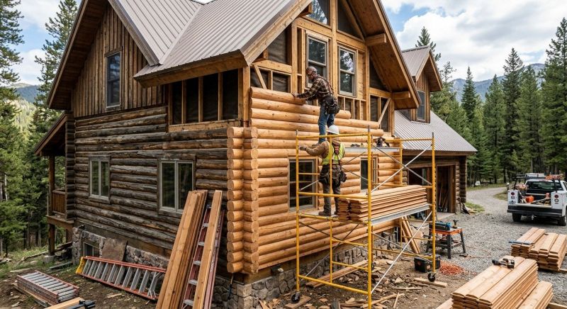 Log Siding Installation in Denton, NC