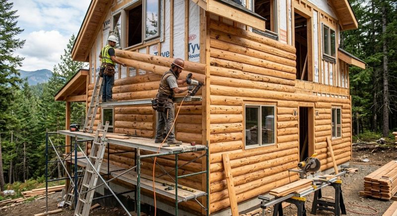 Log Siding Installation in Denton, NC