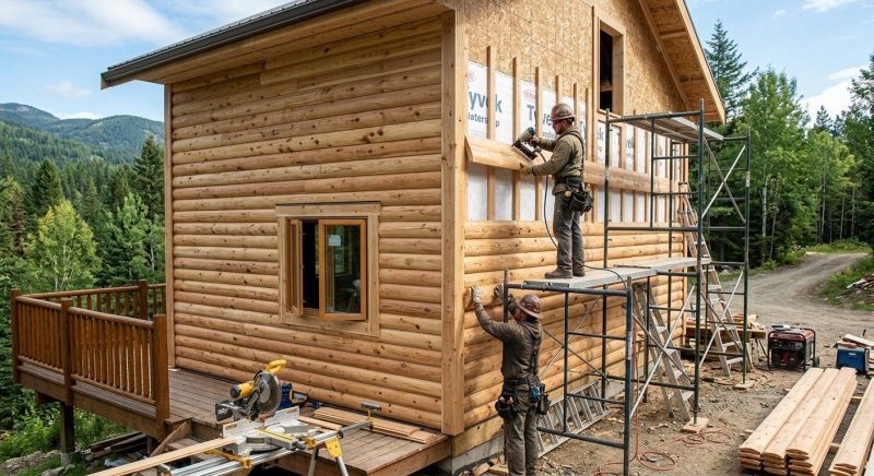Log Siding Installation in Mocksville, NC