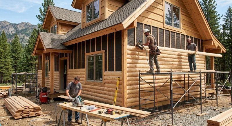 Log Siding Installation in Mount Pleasant, NC