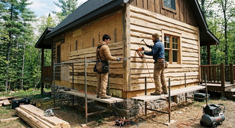 Log Siding Installation in Mount Pleasant, NC