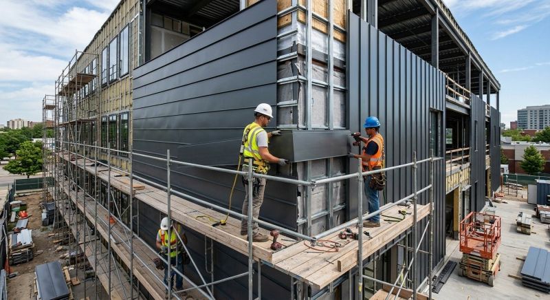 Metal Cladding Installation in Rowan County, NC