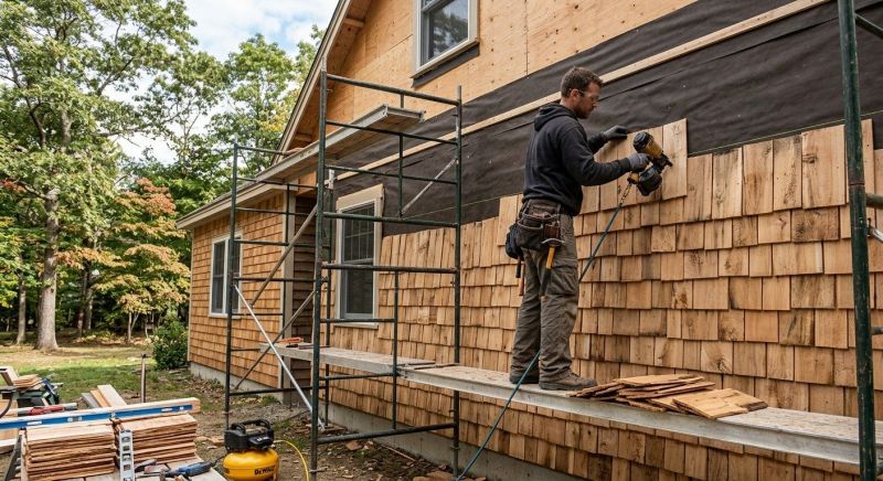 Shake Siding Installation in Davie County, NC