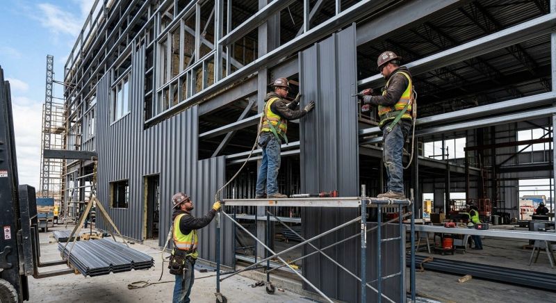 Steel Cladding Installation in Rowan County, NC