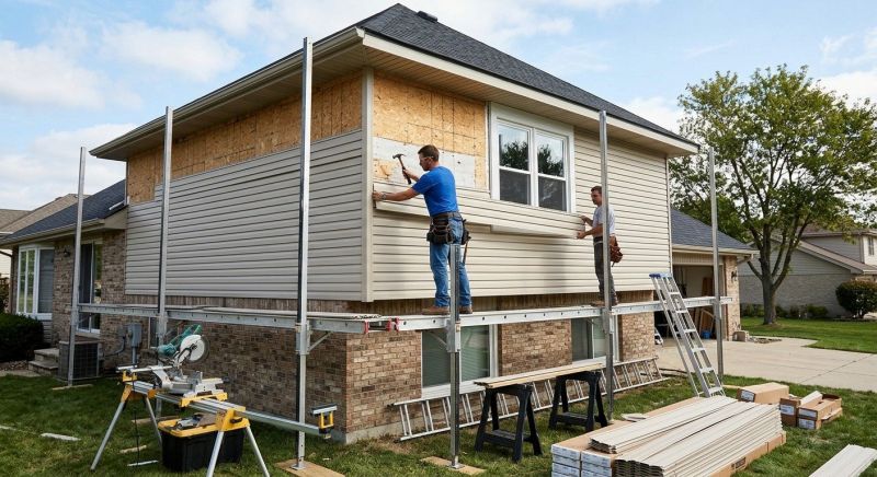 Vinyl Cladding Installation in Rowan County, NC