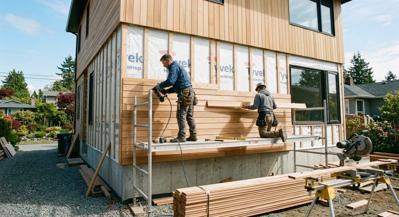 Wood Cladding Installation in Concord, NC