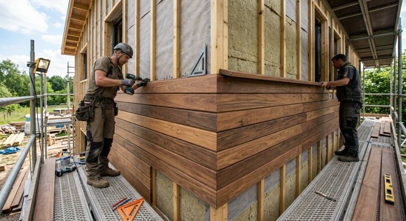 Wood Cladding Installation in Davie County, NC