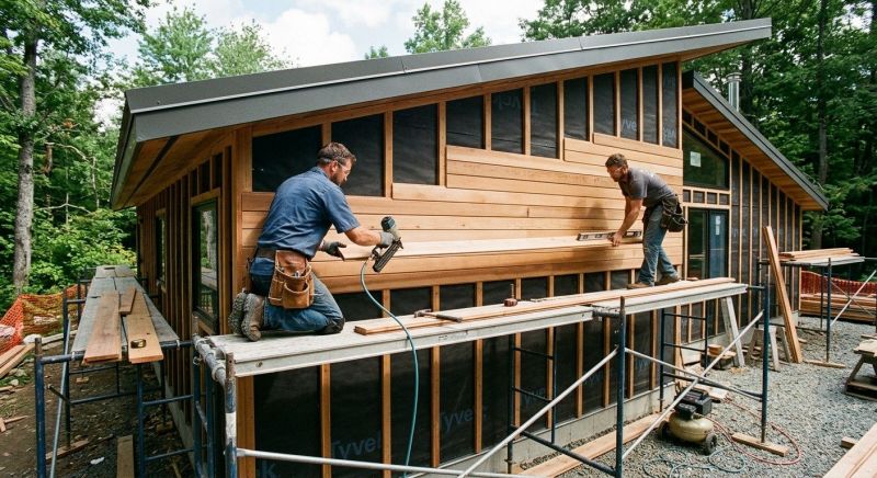 Wood Cladding Installation in Rowan County, NC