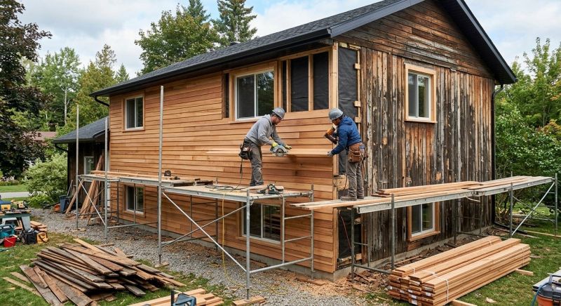 Wood Cladding Installation in Rowan County, NC