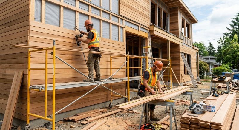 Wood Cladding Installation in Mooresville, NC